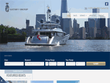 Tablet Screenshot of gatsbyyacht.com